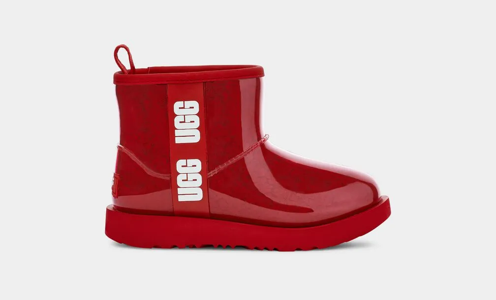 Ugg - Kids Classic Clear Mini II (Samba Red)