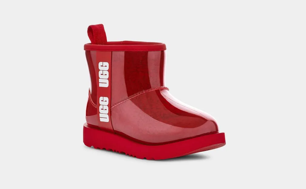 Ugg - Kids Classic Clear Mini II (Samba Red)