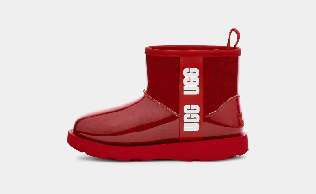 Ugg - Kids Classic Clear Mini II (Samba Red)