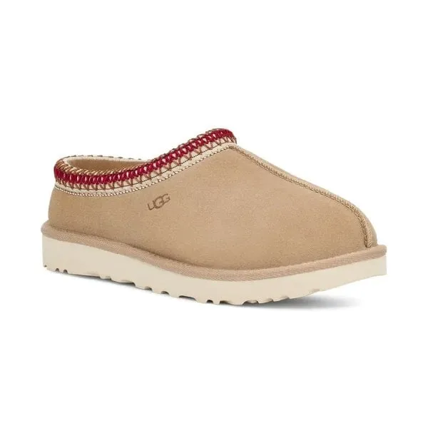 UGG Womens Tasman Slipper in Sand/Dark Cherry