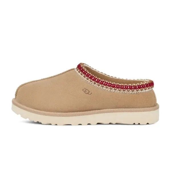 UGG Womens Tasman Slipper in Sand/Dark Cherry