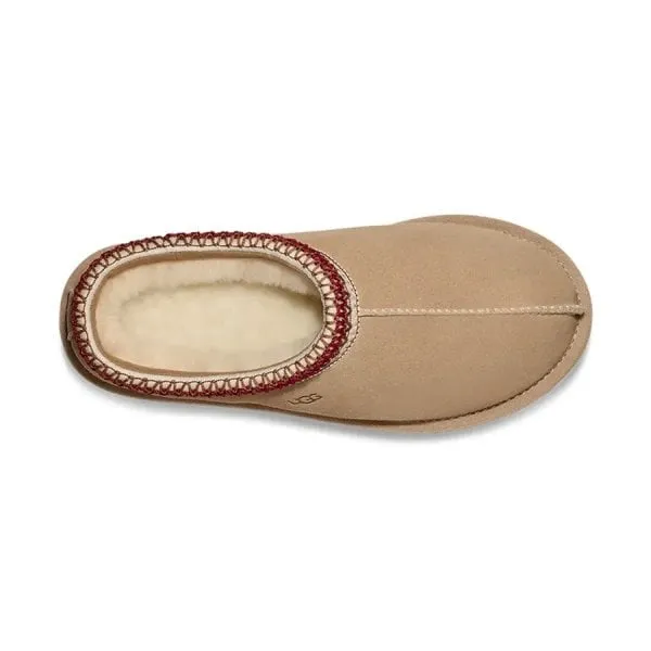 UGG Womens Tasman Slipper in Sand/Dark Cherry