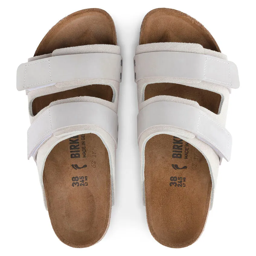 Uji Women - Antique White Suede Nubuck||Uji pour femmes - Suède nubuck blanc antique