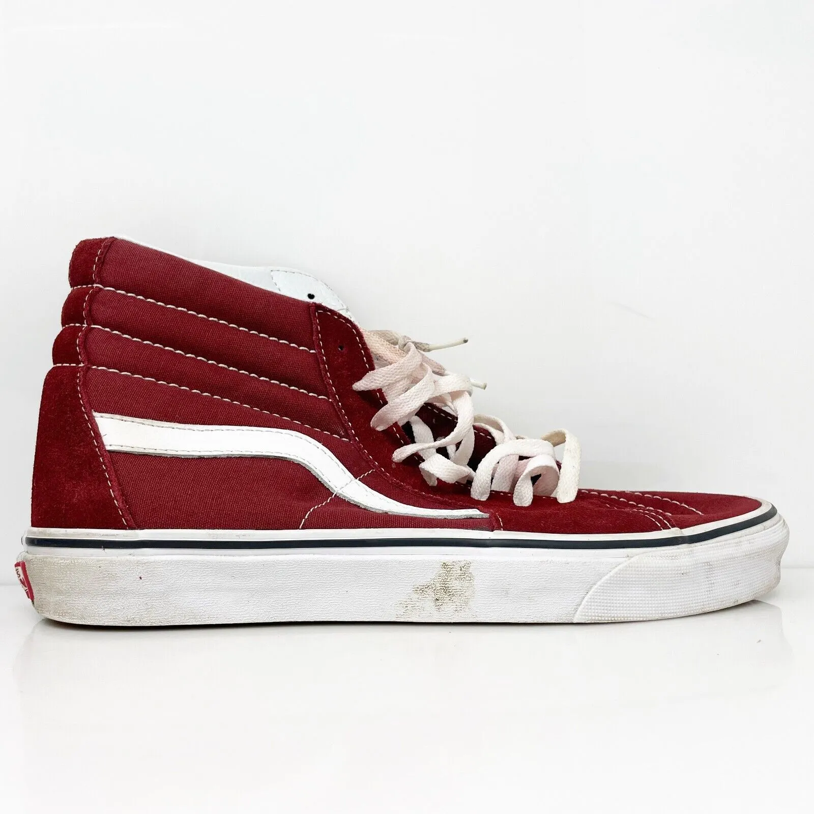 Vans Mens Sk8 Hi 721356 Red Casual Shoes Sneakers Size 11