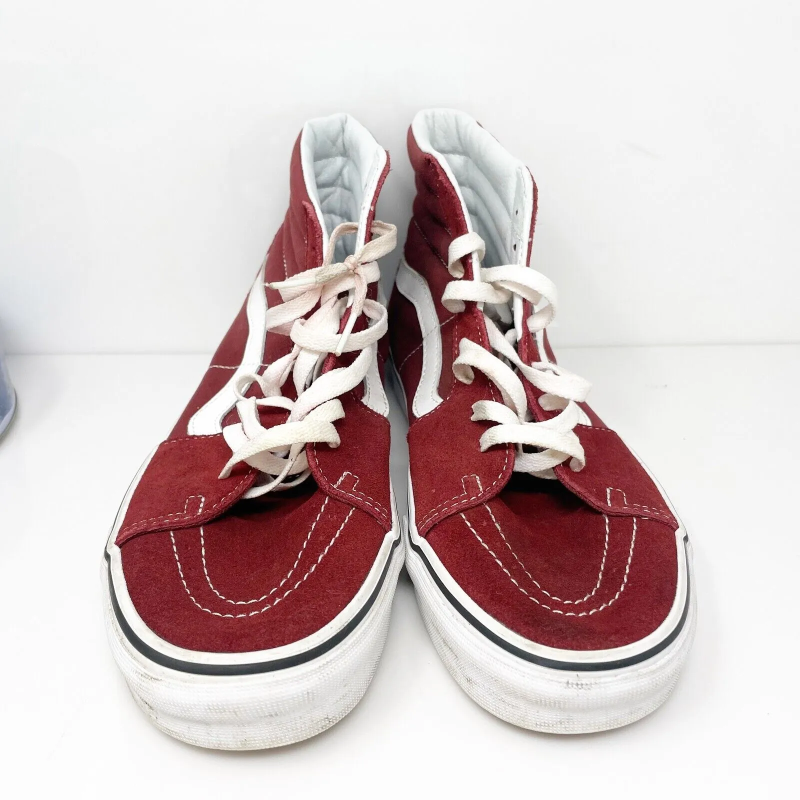 Vans Mens Sk8 Hi 721356 Red Casual Shoes Sneakers Size 11