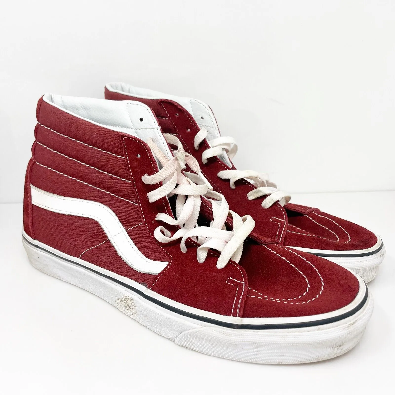 Vans Mens Sk8 Hi 721356 Red Casual Shoes Sneakers Size 11