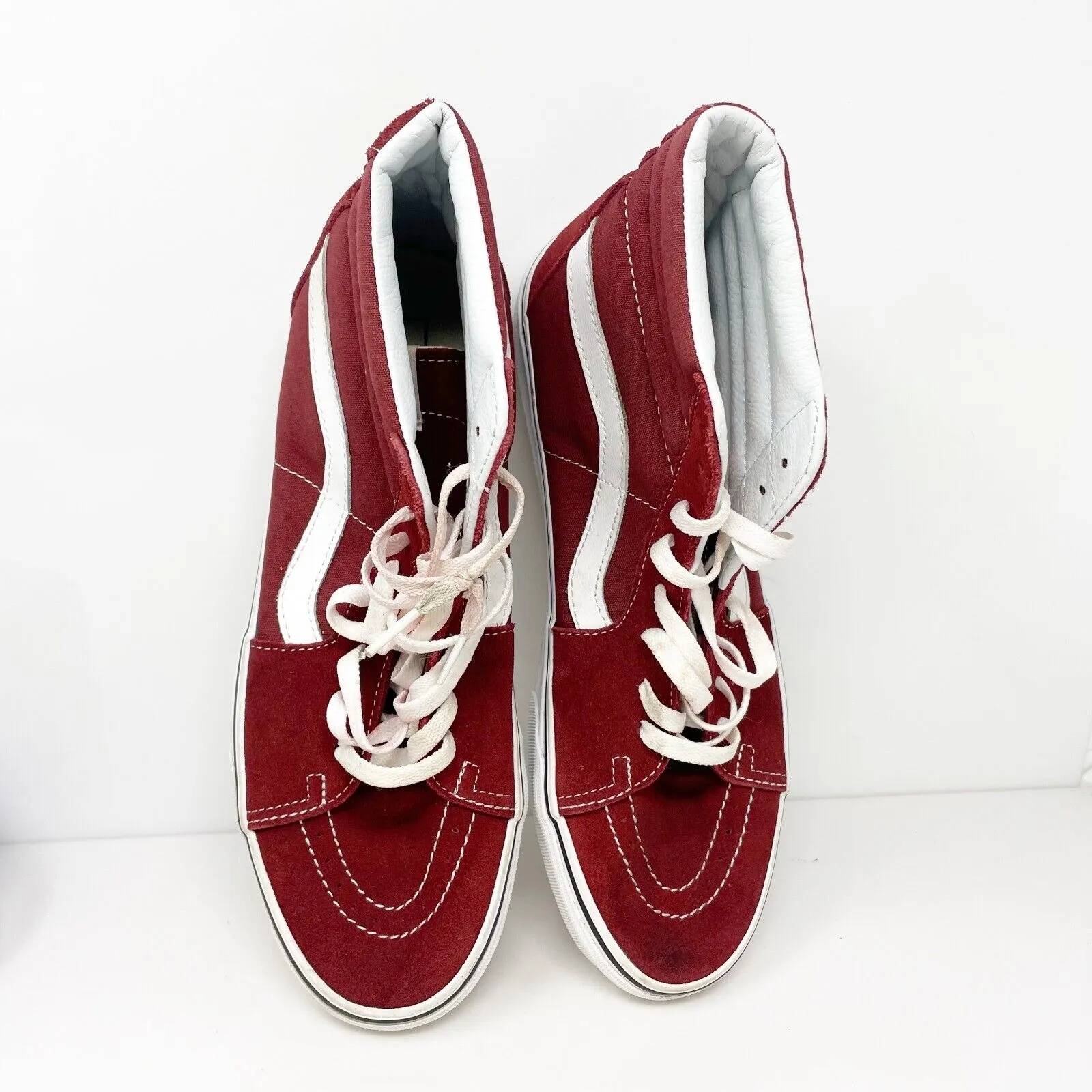 Vans Mens Sk8 Hi 721356 Red Casual Shoes Sneakers Size 11