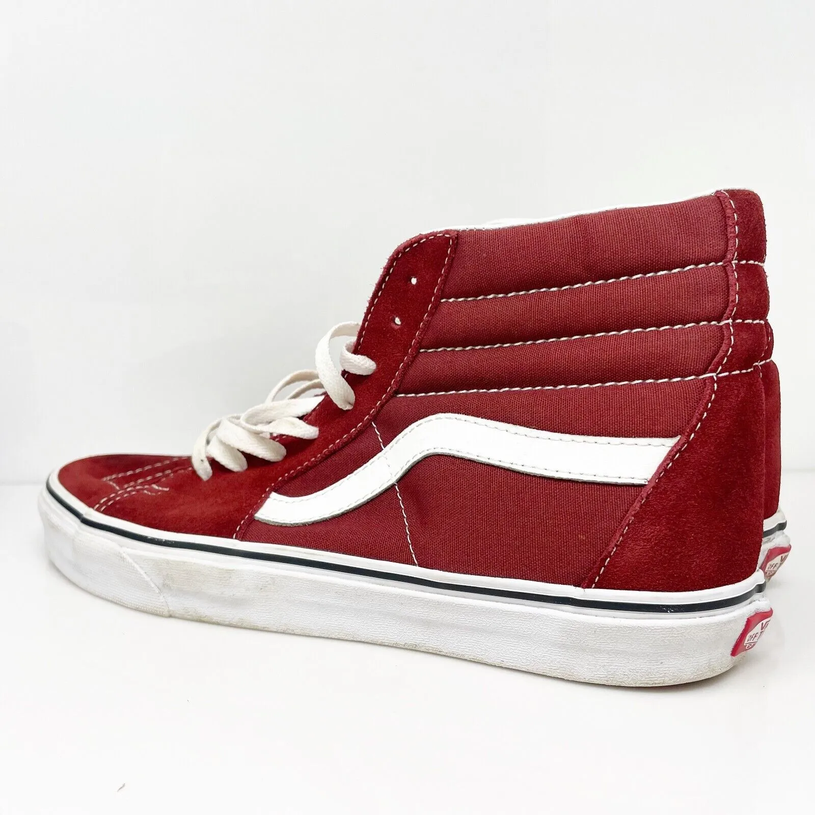 Vans Mens Sk8 Hi 721356 Red Casual Shoes Sneakers Size 11