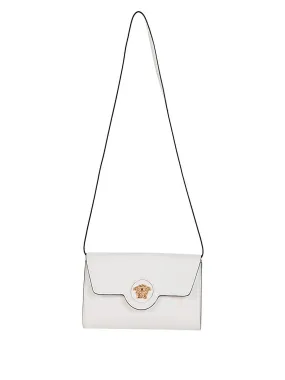 Versace Medusa Plaque Foldover Shoulder Bag