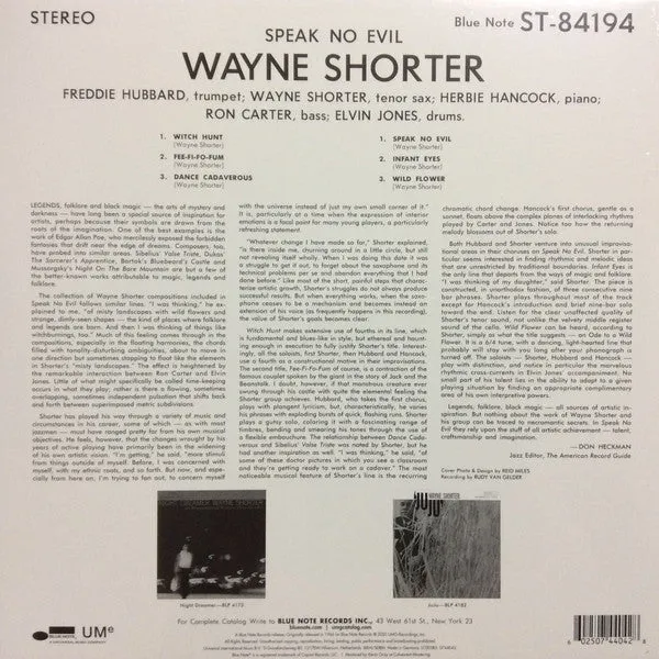 Wayne Shorter ~ Speak No Evil