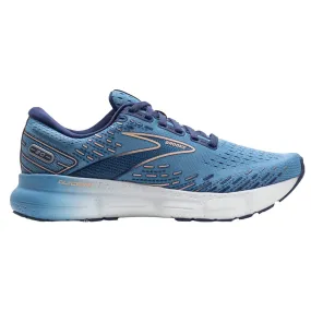 Women's Brooks Glycerin 20, Blissful Blue/Peach/White, 12 B Medium