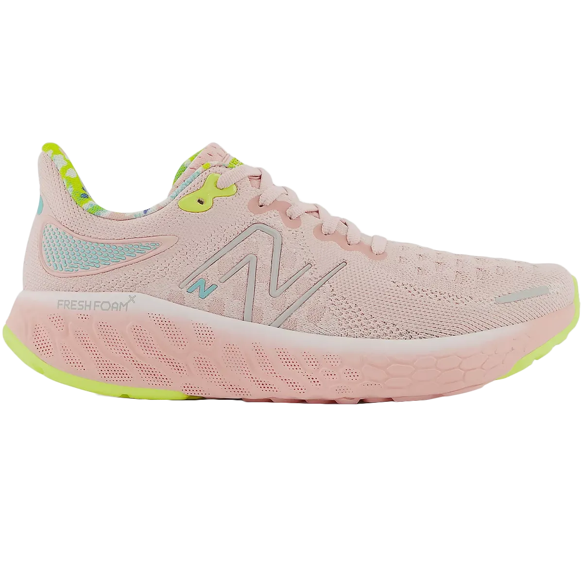 Women's New Balance Fresh Foam X 1080v12, Pink Haze/Lemonade, 9 B Medium