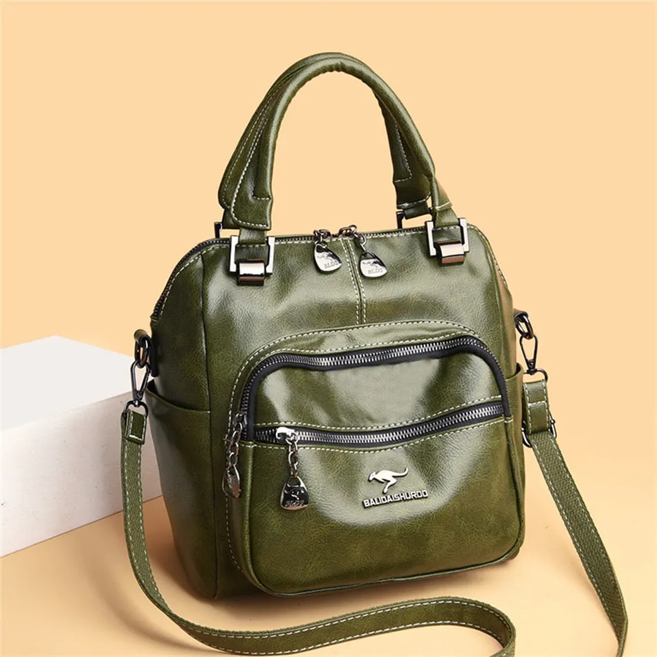 Women's Vintage Luxury Soft Leather Shoulder Crossbody Handbags