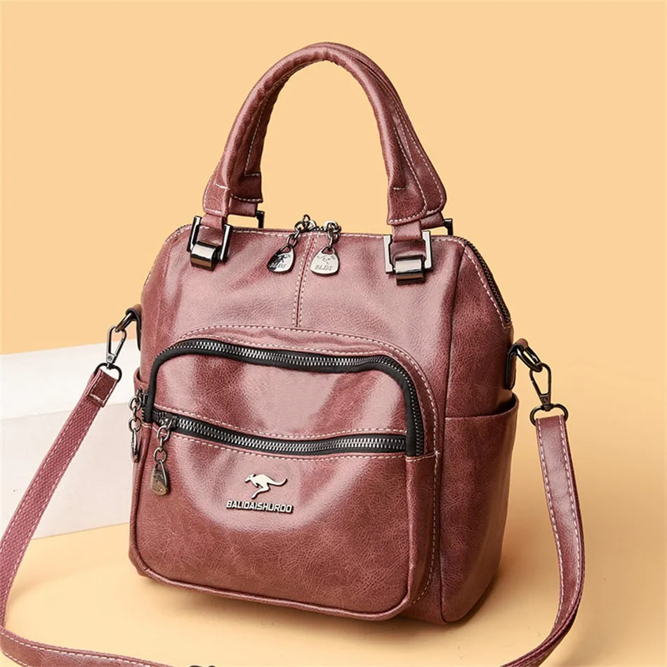 Women's Vintage Luxury Soft Leather Shoulder Crossbody Handbags